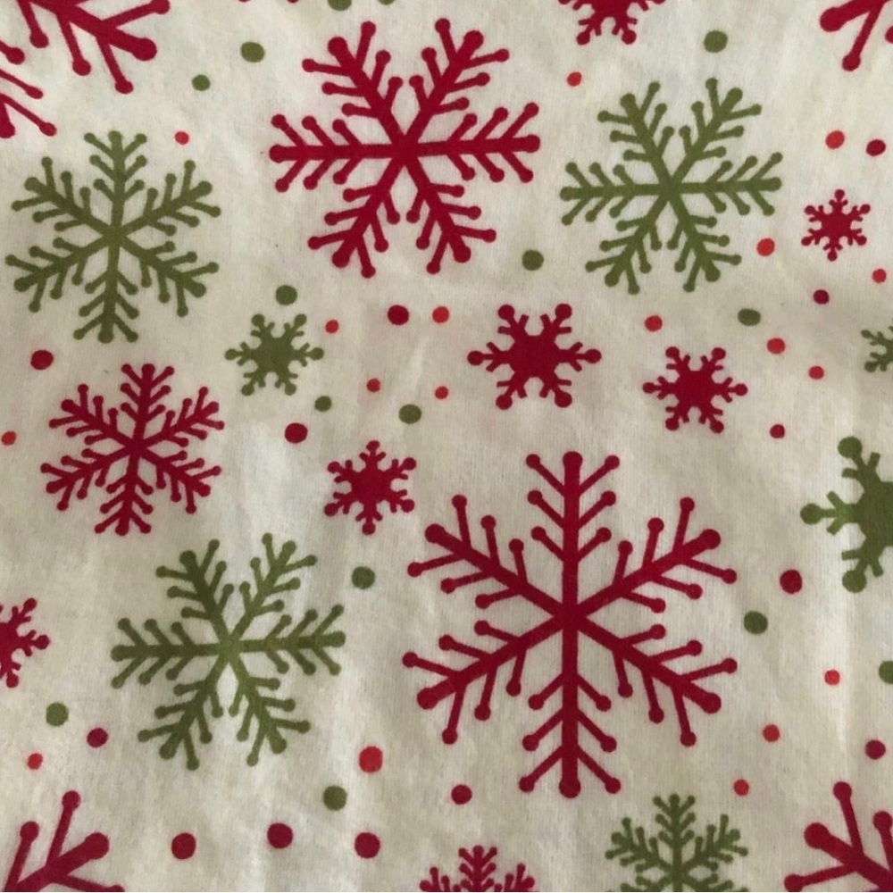 Twin Flannel Snowflake Sheets - Picture 3 of 5